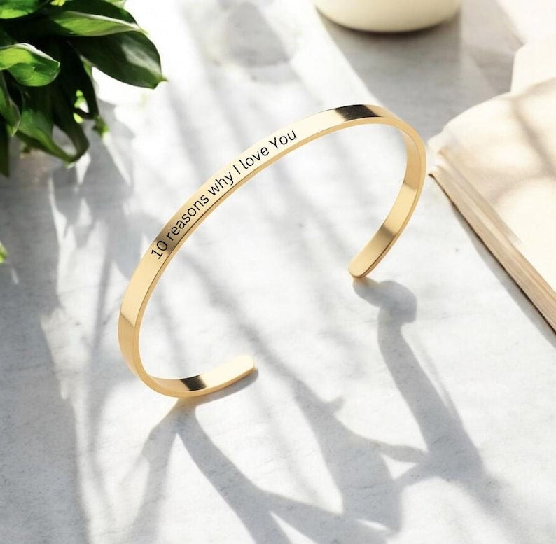 Personalized cuff bracelet