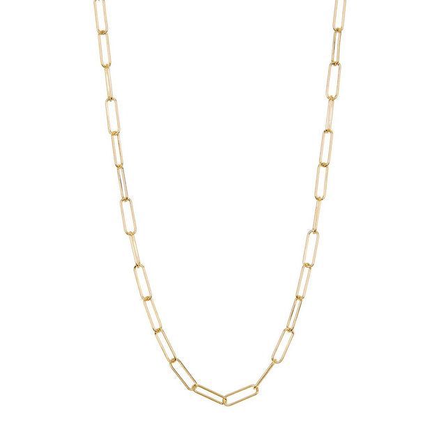 Paperclip chain necklace
