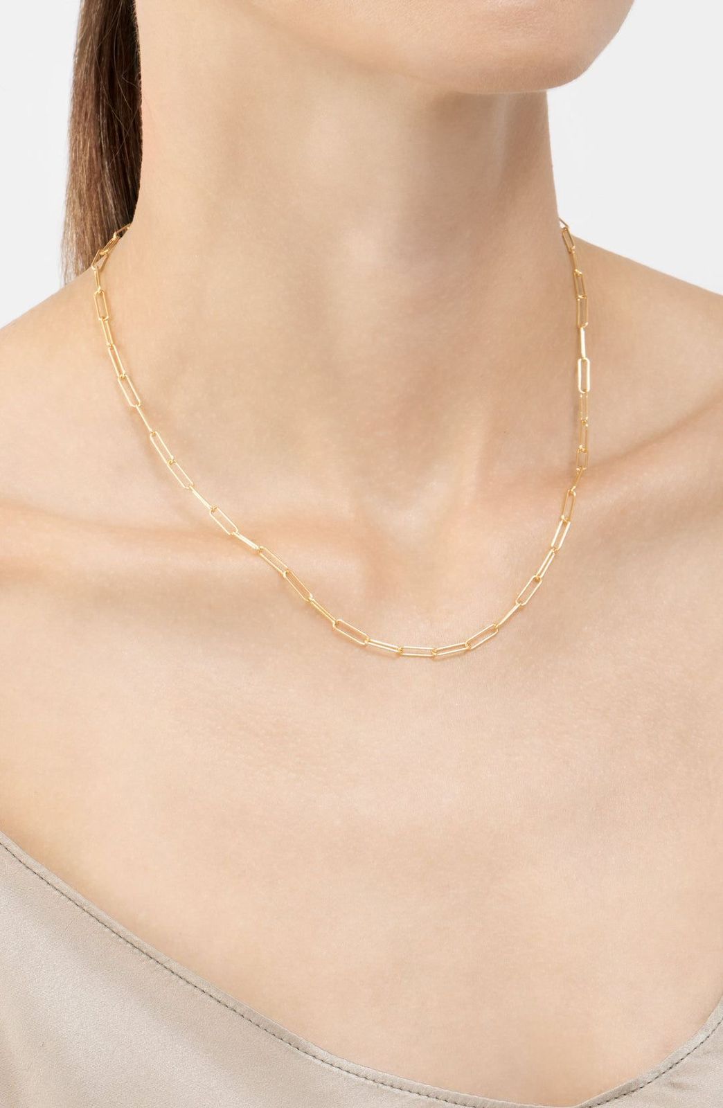 Paperclip chain necklace