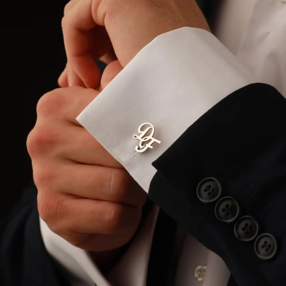 Initial Letter Custom Cufflinks