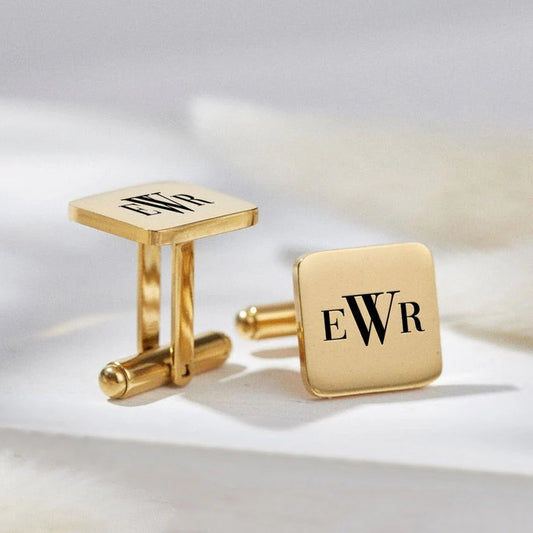 Personalized Engraving Square Cufflinks