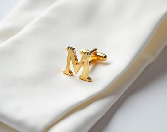 Forever Yours Initial Cufflink