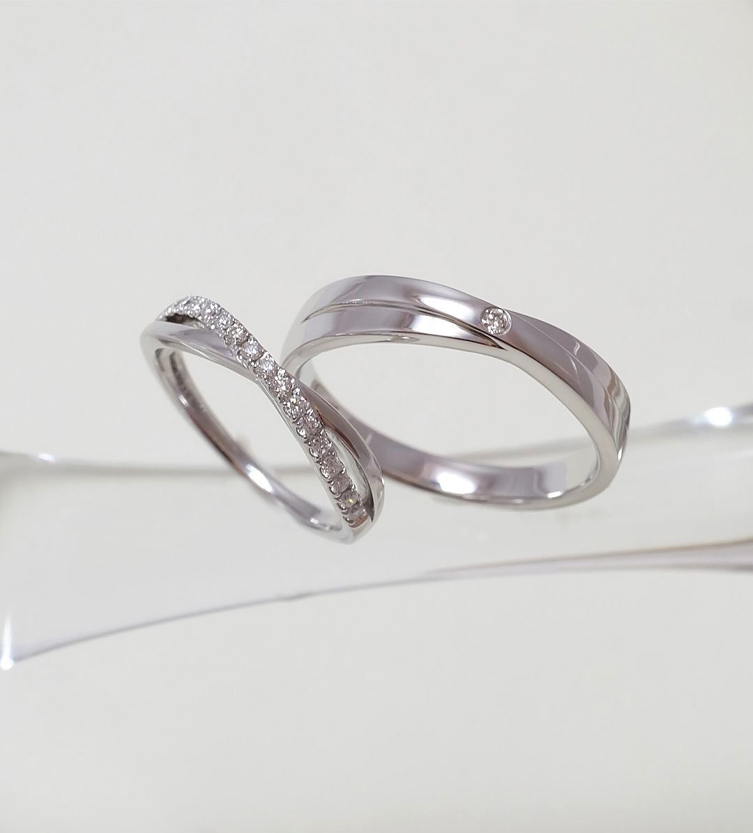 925 Silver Intertwined Couple Ring