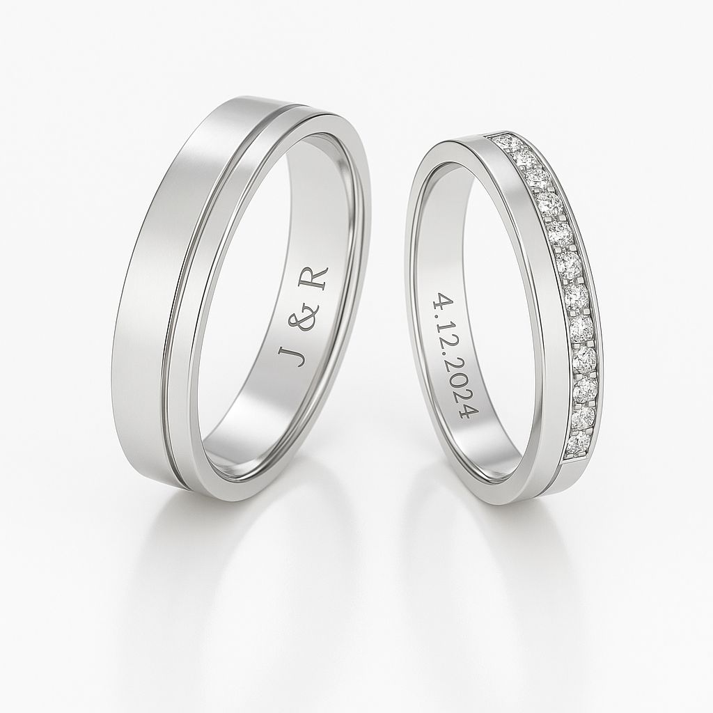 925 Silver Twilight Couple Ring -Adjustable