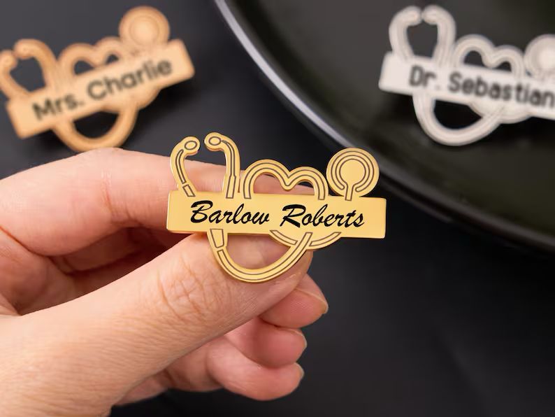 Personalised Doctor Brooch