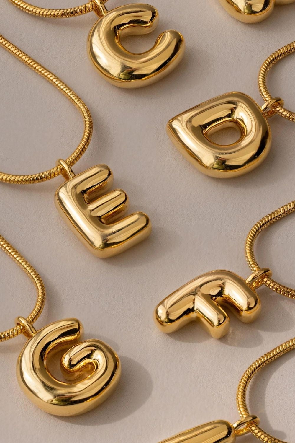 Bubble Letter Necklace