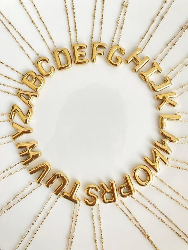 Bubble Letter Necklace