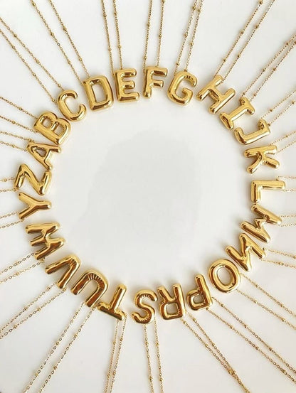 Bubble Letter Necklace