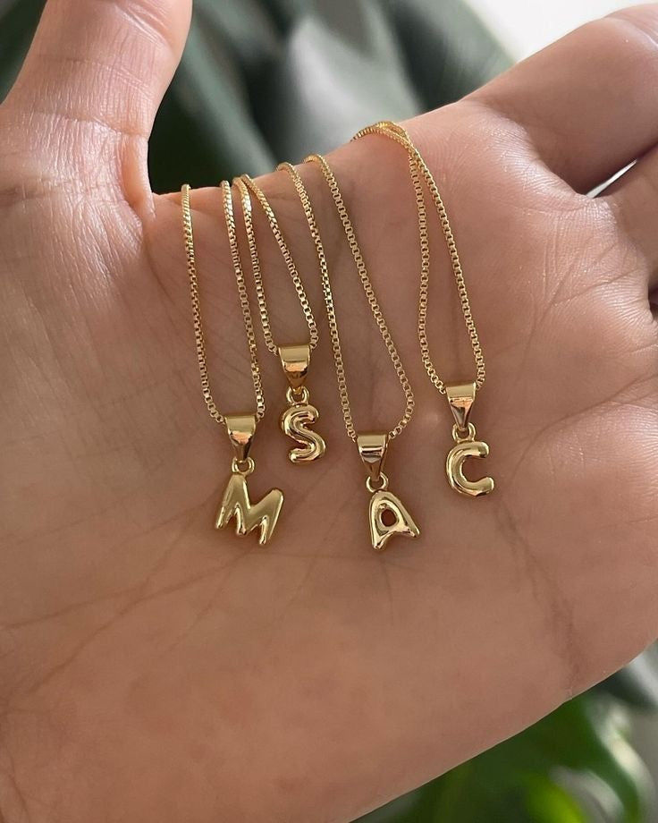 Bubble Letter Necklace