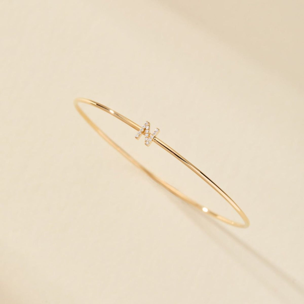 Bold initial cuff bracelet