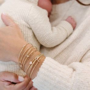 Bold initial cuff bracelet