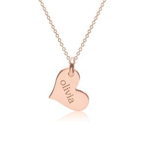 Personalized Heart Name Necklace