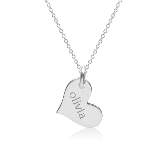 Personalized Heart Name Necklace