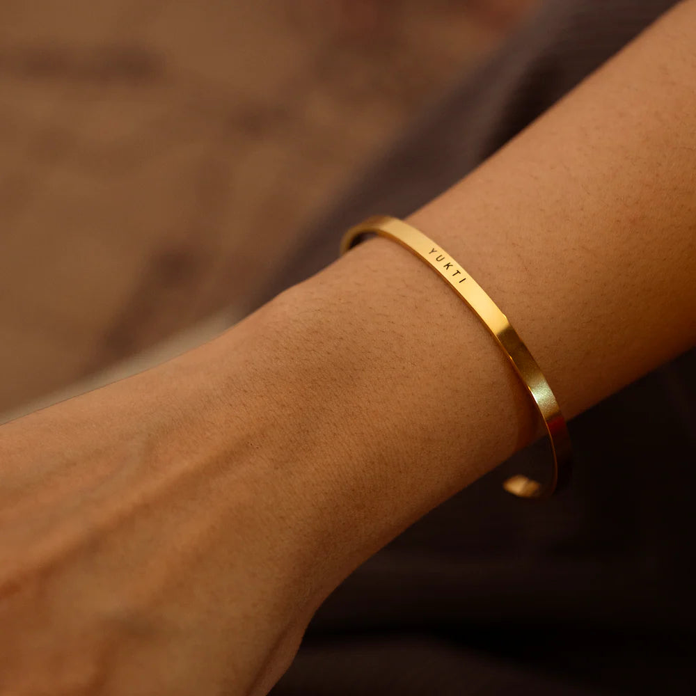 Personalized name cuff bracelet