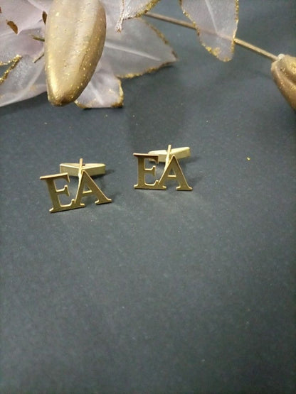 Personalized Initial Letter Name Cufflinks