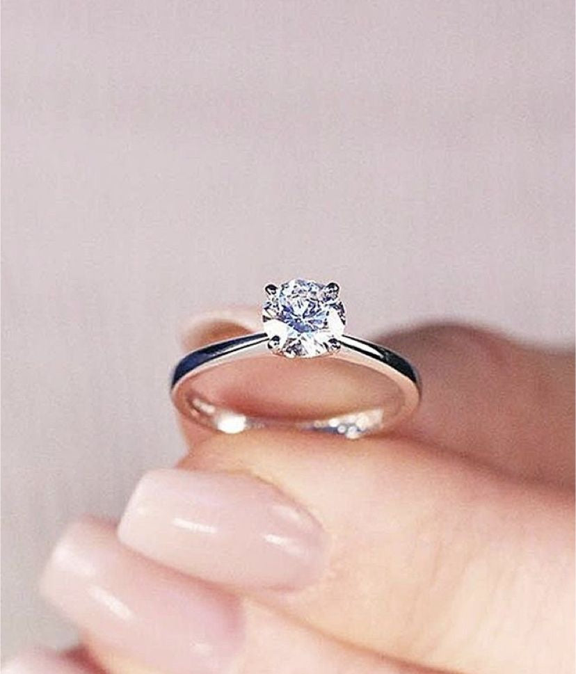 925 Silver Solitaire ring