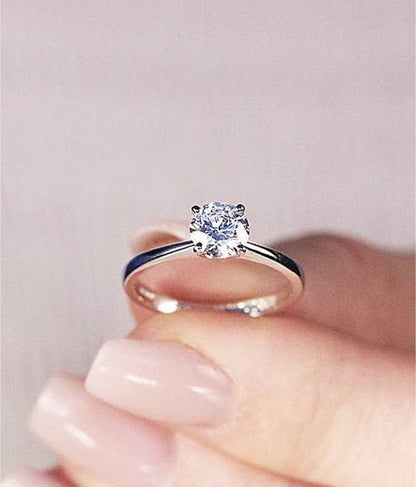925 Silver Solitaire ring