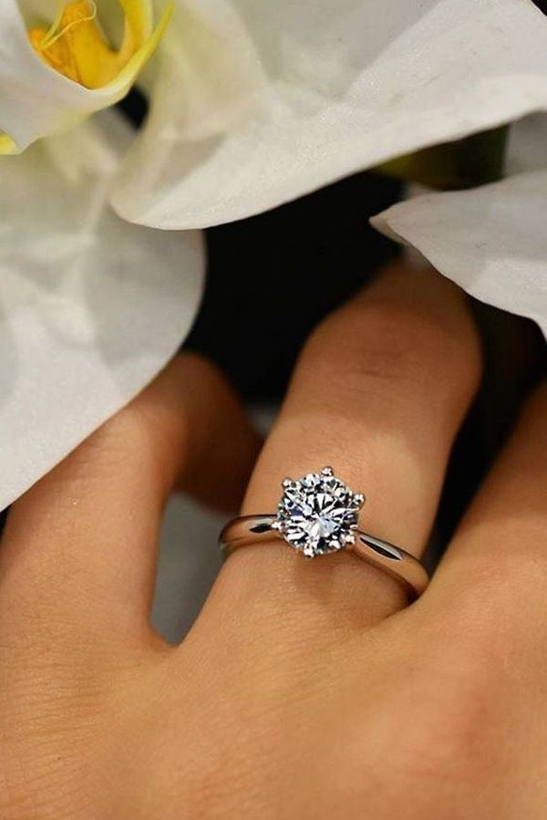925 Silver Solitaire ring