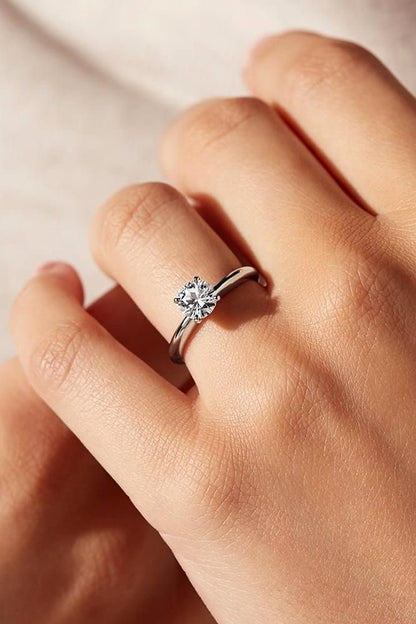 925 Silver Solitaire ring