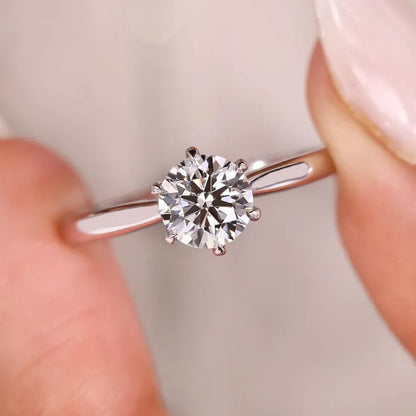 925 Silver Solitaire ring