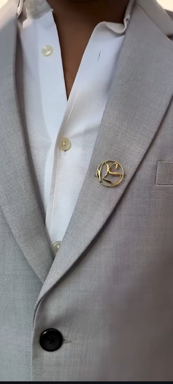 Personalized Initial Brooch
