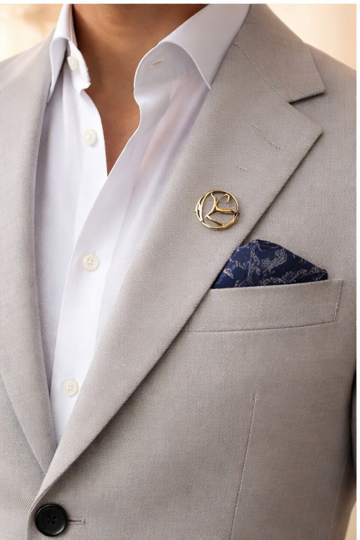 Personalized Initial Brooch