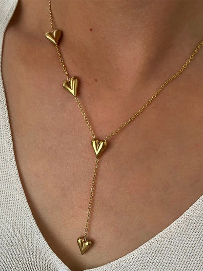 Heart tassel necklace