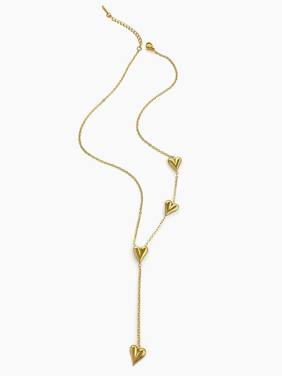 Heart tassel necklace