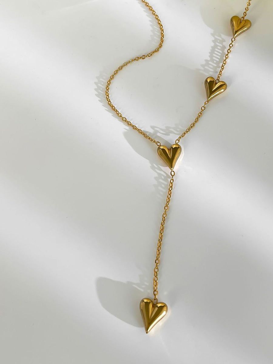 Heart tassel necklace