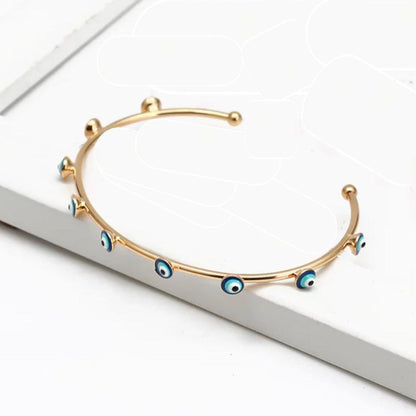 Evil eye cuff bracelet