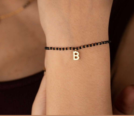 Initial mangalsutra bracelet