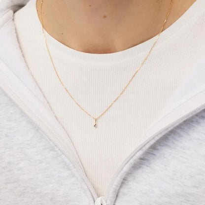 Birthstone drop necklace