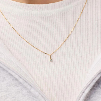 Birthstone drop necklace