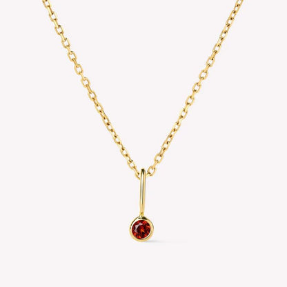 Birthstone drop necklace