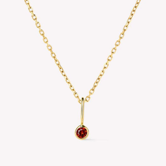 Birthstone drop necklace