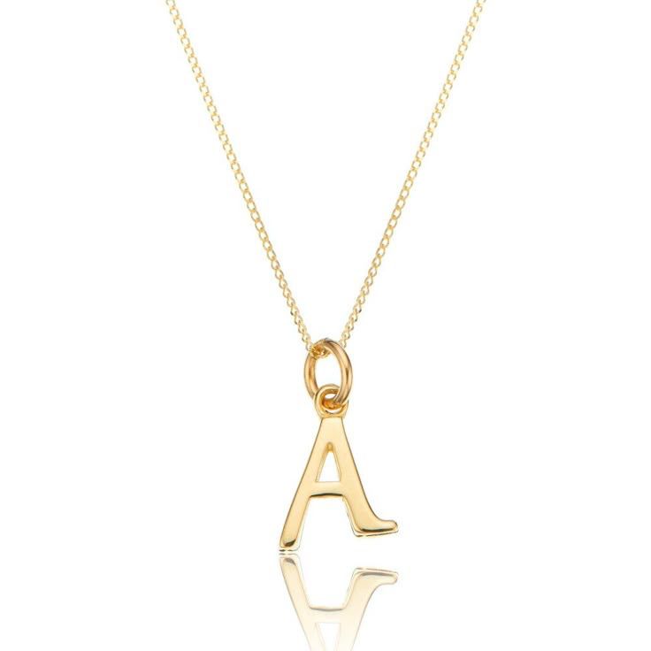 Initial letter necklace