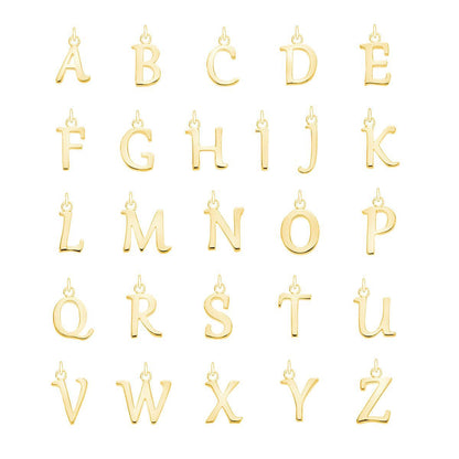 Initial letter necklace