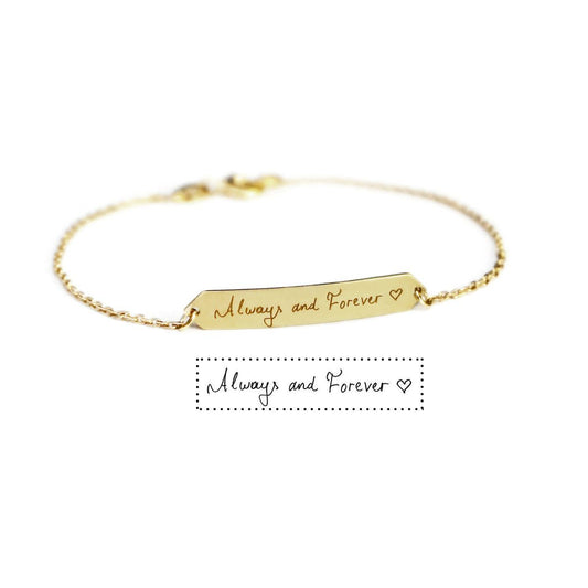 “Always and Forever” Engraved Bracelet