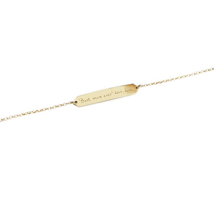 “Always and Forever” Engraved Bracelet