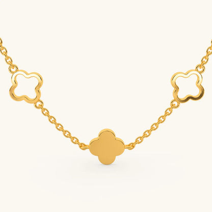 Clover charm necklace