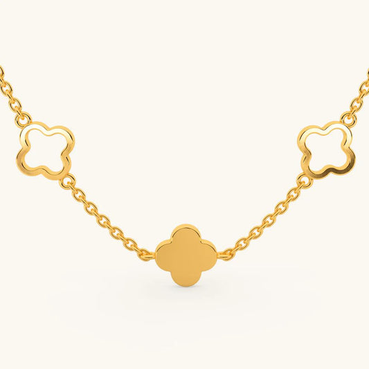 Clover charm necklace