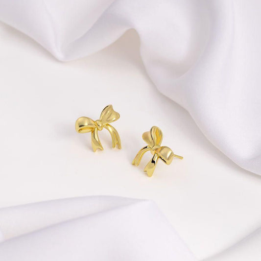 Bow stud earrings
