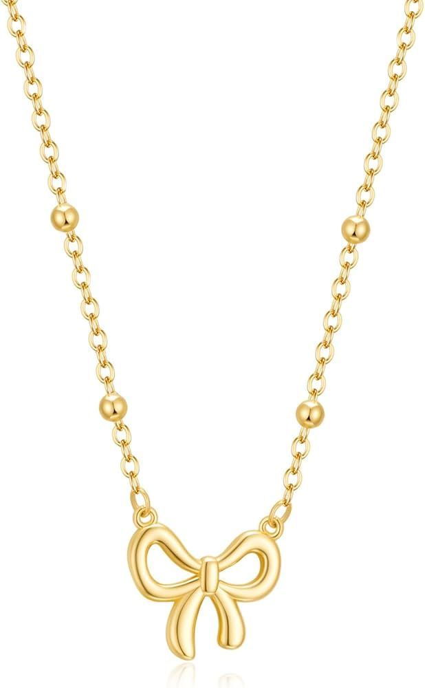 Bow pendant necklace