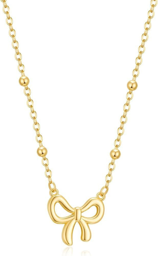 Bow pendant necklace