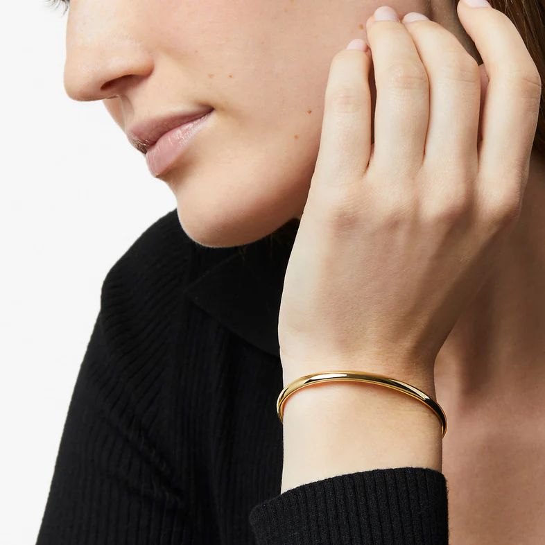 Gold cuff bracelet