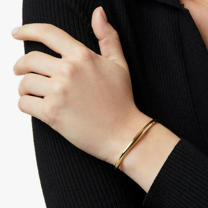 Gold cuff bracelet