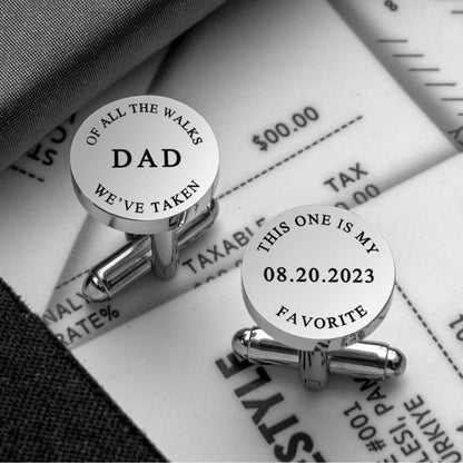 Personalized Initial Engraved Cufflink