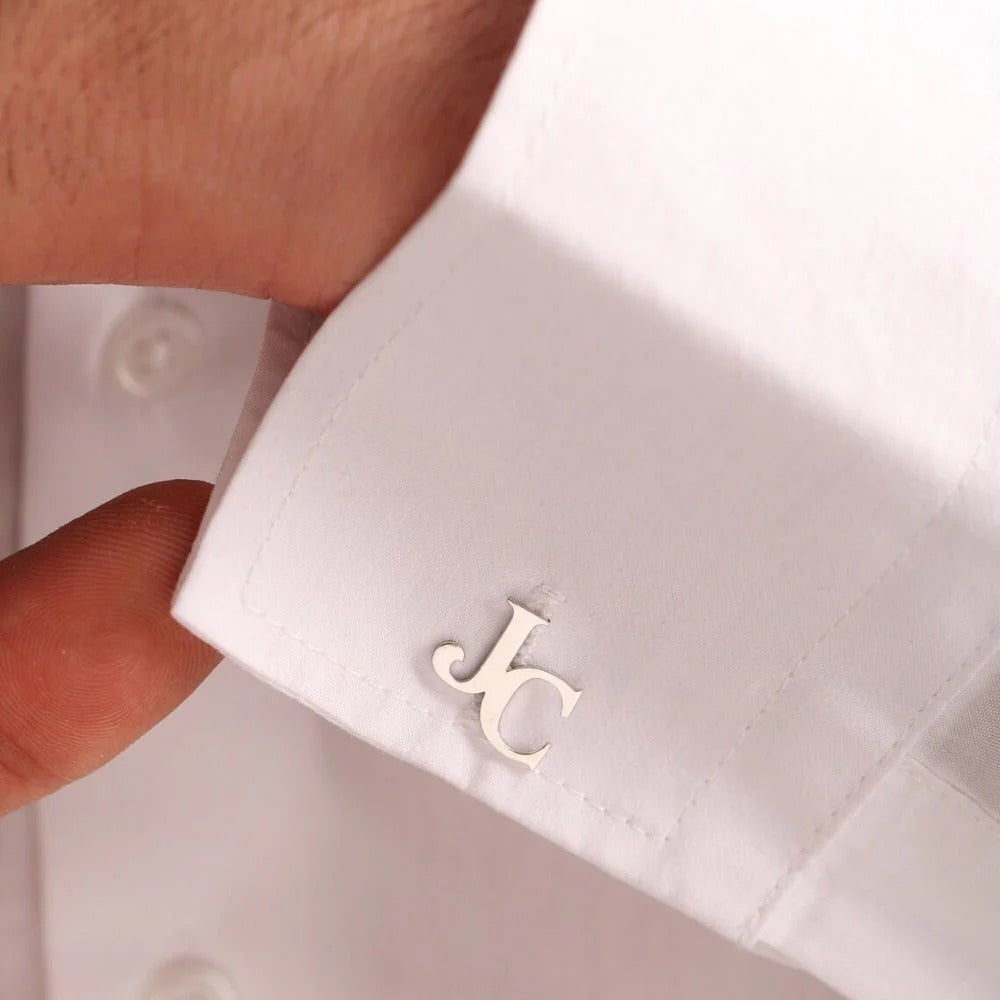 Personalized Initial Letter Name Cufflinks