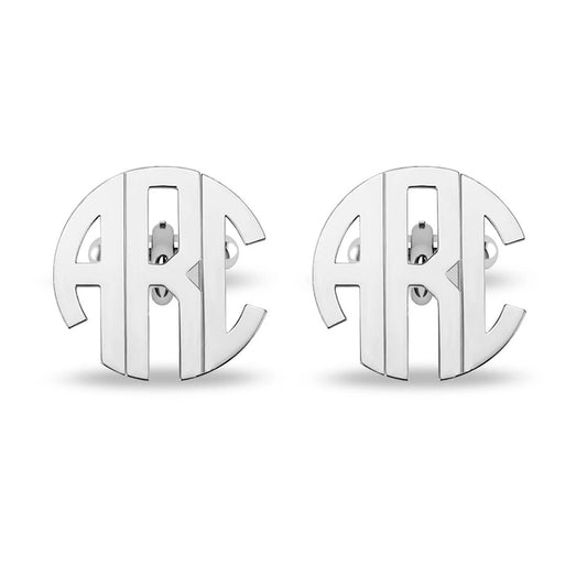 Personalized Initial Name Monogram Cufflinks For Men And Boys