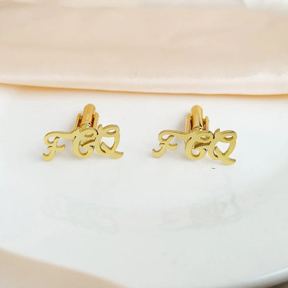 Personalised Initial Letter Name Cufflinks
